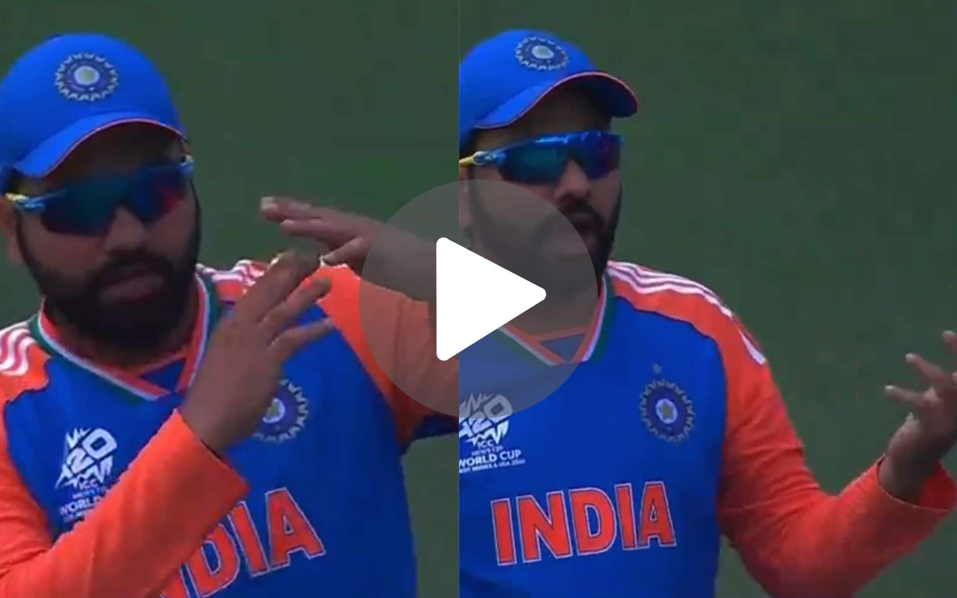[Watch] Rohit Sharma Creates Insane Confusion As He Mistakenly Makes DRS Signal After Imad's Review